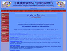 Tablet Screenshot of hudsonsports.co.uk